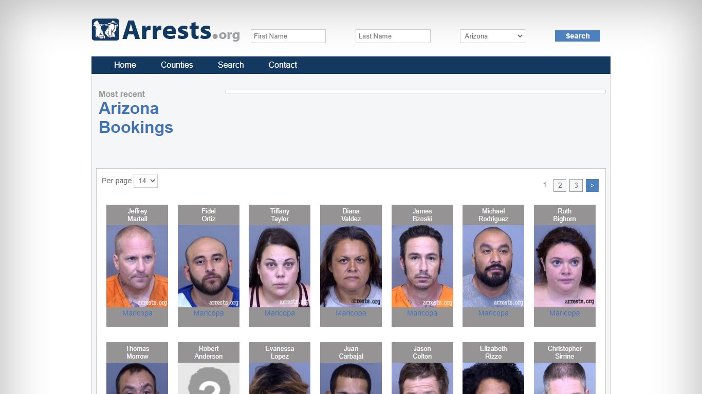 Arizona Arrests and Inmate Search